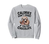 Divertido Perezoso Chocoholic Chocolate Cupcake Amante Humor Sudadera