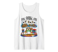 Divertido Perezoso Gaviota grita Lentamente aplastando Lectura de Primer Grado Camiseta sin Mangas