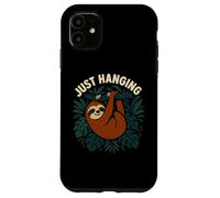 Divertido Perezoso Simplemente Colgando gráfico de Selva Carcasa para iPhone 11