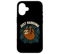 Divertido Perezoso Simplemente Colgando gráfico de Selva Carcasa para iPhone 16