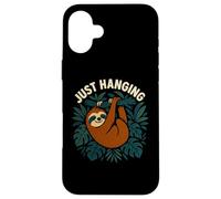 Divertido Perezoso Simplemente Colgando gráfico de Selva Carcasa para iPhone 16 Plus