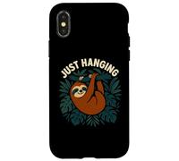 Divertido Perezoso Simplemente Colgando gráfico de Selva Carcasa para iPhone X/XS