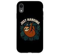 Divertido Perezoso Simplemente Colgando gráfico de Selva Carcasa para iPhone XR