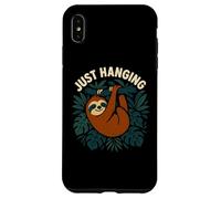 Divertido Perezoso Simplemente Colgando gráfico de Selva Carcasa para iPhone XS MAX