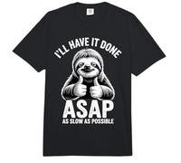 Divertido Perezoso Trabajador Lento Diciendo lo más Lento Posible Comfort Colors Adult Heavyweight T-Shirt