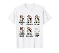 Divertido Perro Beagle obedece a la Broma de Entrenamiento Stay Only Camiseta