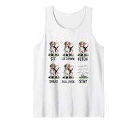 Divertido Perro Beagle obedece a la Broma de Entrenamiento Stay Only Camiseta sin Mangas