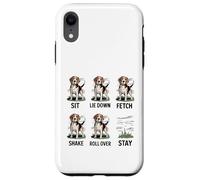 Divertido Perro Beagle obedece a la Broma de Entrenamiento Stay Only Carcasa para iPhone XR