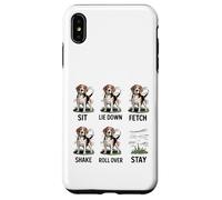 Divertido Perro Beagle obedece a la Broma de Entrenamiento Stay Only Carcasa para iPhone XS MAX