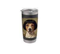 Divertido perro Bob corte de pelo Vintage Pet Art Vaso térmico de acero inoxidable de doble pared