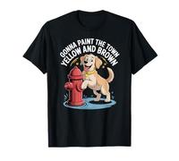 Divertido perro boca de incendios orinal humor lindo inodoro broma Camiseta