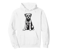 Divertido Perro Border Terrier con Gafas de Sol Yorkie Sudadera con Capucha