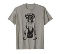 Divertido Perro bóxer con Gafas de Sol Camiseta