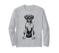 Divertido Perro bóxer con Gafas de Sol Manga Larga