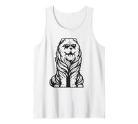 Divertido Perro Chow Chow con Gafas de Sol Camiseta sin Mangas