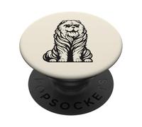 Divertido Perro Chow Chow con Gafas de Sol PopSockets PopGrip Adhesivo
