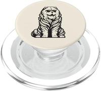 Divertido Perro Chow Chow con Gafas de Sol PopSockets PopGrip para MagSafe