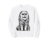 Divertido Perro Chow Chow con Gafas de Sol Sudadera