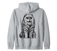 Divertido Perro Chow Chow con Gafas de Sol Sudadera con Capucha