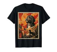 Divertido Perro de Agua portugués Meme Lindo Vintage Retro Art Dog Camiseta