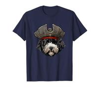Divertido perro de agua portugués pirata Camiseta