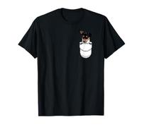 Divertido perro de bolsillo Rat Terrier, lindo amante de los perros Camiseta