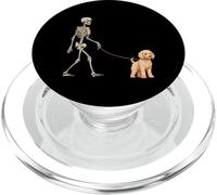 Divertido Perro de Esqueleto Goldendoodle, Perro Caminando Halloween PopSockets PopGrip para MagSafe