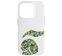 Divertido perro de la mente sucia, camuflaje camuflaje perro caricias Carcasa para iPhone 14 Pro
