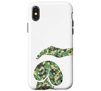 Divertido perro de la mente sucia, camuflaje camuflaje perro caricias Carcasa para iPhone X/XS