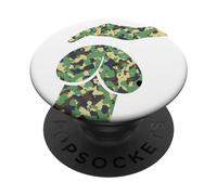 Divertido perro de la mente sucia, camuflaje camuflaje perro caricias PopSockets PopGrip Adhesivo