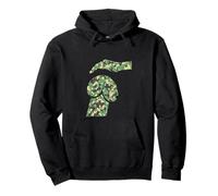 Divertido perro de la mente sucia, camuflaje camuflaje perro caricias Sudadera con Capucha