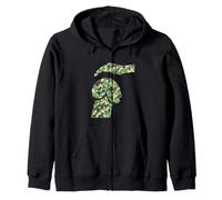 Divertido perro de la mente sucia, camuflaje camuflaje perro caricias Sudadera con Capucha