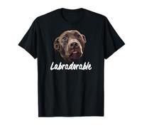 Divertido Perro de Laboratorio de Chocolate, Amante del Labrador Retriever marrón Camiseta