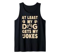 Divertido Perro dueño Broma Perros Cachorros Caminantes Padre mamá papá mamá mamá Camiseta sin Mangas