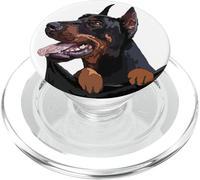 Divertido Perro en Bolsillo Doberman Pinscher Dog Lover PopSockets PopGrip para MagSafe
