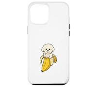 Divertido Perro en un plátano Lindo Dedo bichón Carcasa para iPhone 12 Pro MAX