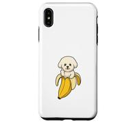 Divertido Perro en un plátano Lindo Dedo bichón Carcasa para iPhone XS MAX