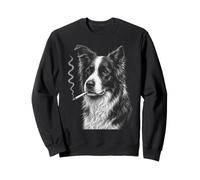 Divertido Perro fumando Border Collie Sudadera
