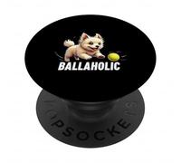 Divertido Perro Habanero Adicto a Las baladas Persiguiendo una Pelota de bichón Cubana PopSockets PopGrip Adhesivo
