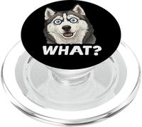 Divertido Perro Husky: lo Que mamá, papá, Hijos PopSockets PopGrip para MagSafe