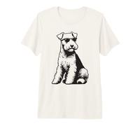 Divertido Perro Lakeland Terrier con Gafas de Sol Camiseta Premium