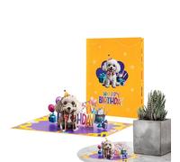 Divertido | Perro lindo | Postales Creativas 3D Mensajes De Decoración O Deseos, Que Agregan Un Especial A Su Perro, Y Chica