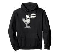 Divertido Perro pájaro híbrido Moo Humor absurdo Sudadera con Capucha