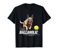 Divertido Perro Pastor Belga Adicto a Las Bolas Persiguiendo a Malinois Ball Camiseta