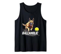 Divertido Perro Pastor Belga Adicto a Las Bolas Persiguiendo a Malinois Ball Camiseta sin Mangas