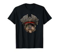 Divertido Perro Pirata Affenpinscher Camiseta