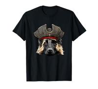 Divertido perro pirata belga Tervuren Camiseta