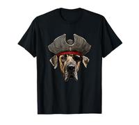 Divertido perro pirata gran danés Camiseta