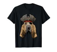 Divertido perro sabueso pirata Camiseta
