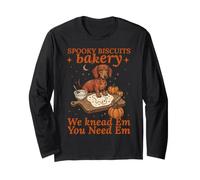 Divertido Perro Salchicha para Hornear Halloween de Spooky Biscuits Bakery Manga Larga
